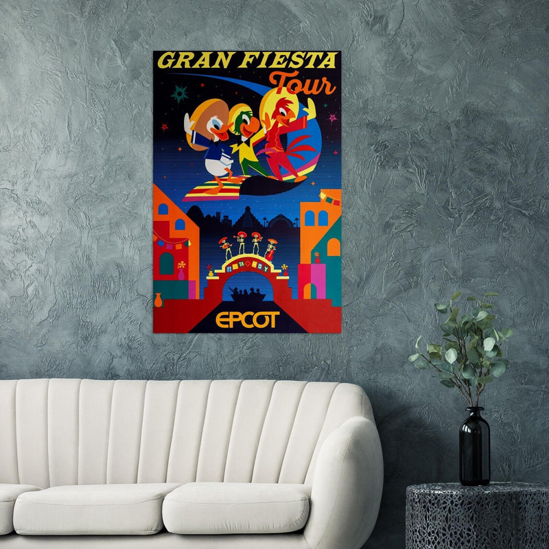 Disney Epcot Center Attraction Poster - Gran Fiesta Tour - Disney World D23