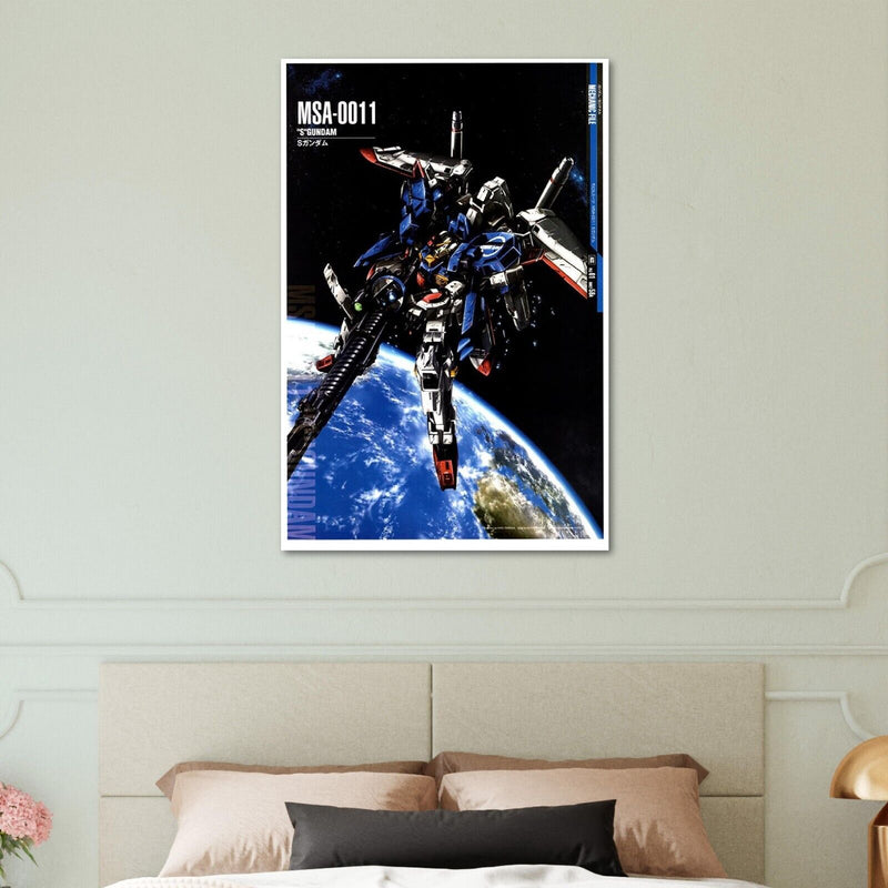 S Gundam - MSA-0011 - Gundam Mechanical Poster - Japanese Anime Poster