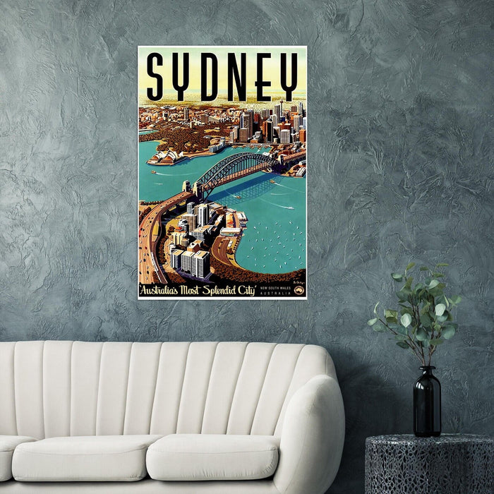 Sydney - Australia- Vintage Travel Poster #1