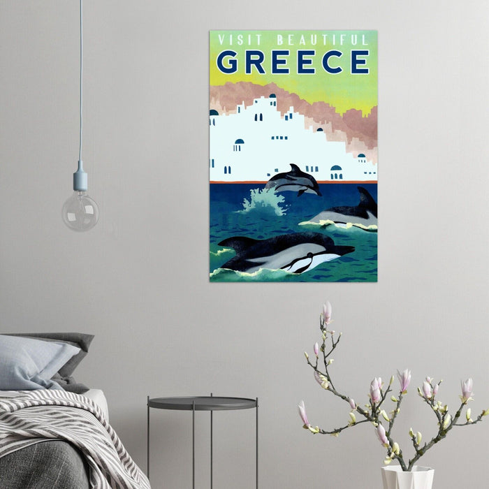 Visit Beautiful Greece - Vintage Travel Poster