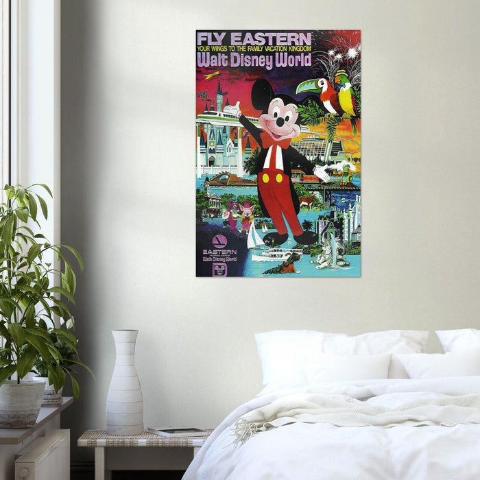 Disney Attraction Poster - Fly Eastern Air Lines - Disney World Vintage Poster