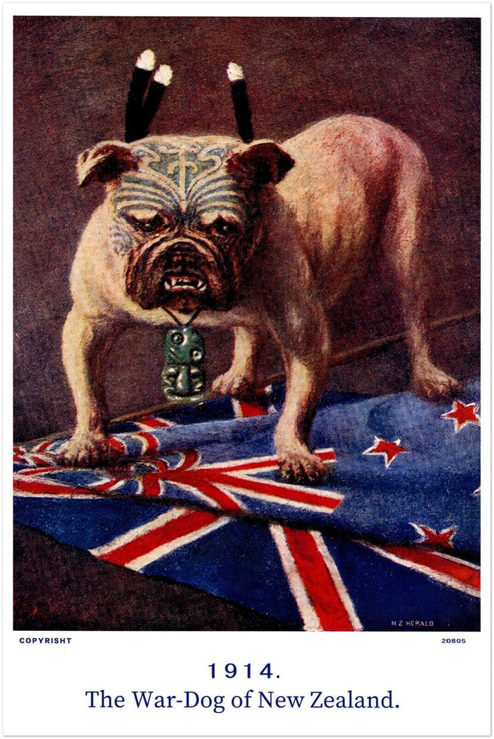 War Dog - New Zealand - WW1 Vintage Poster - World War 1 Poster