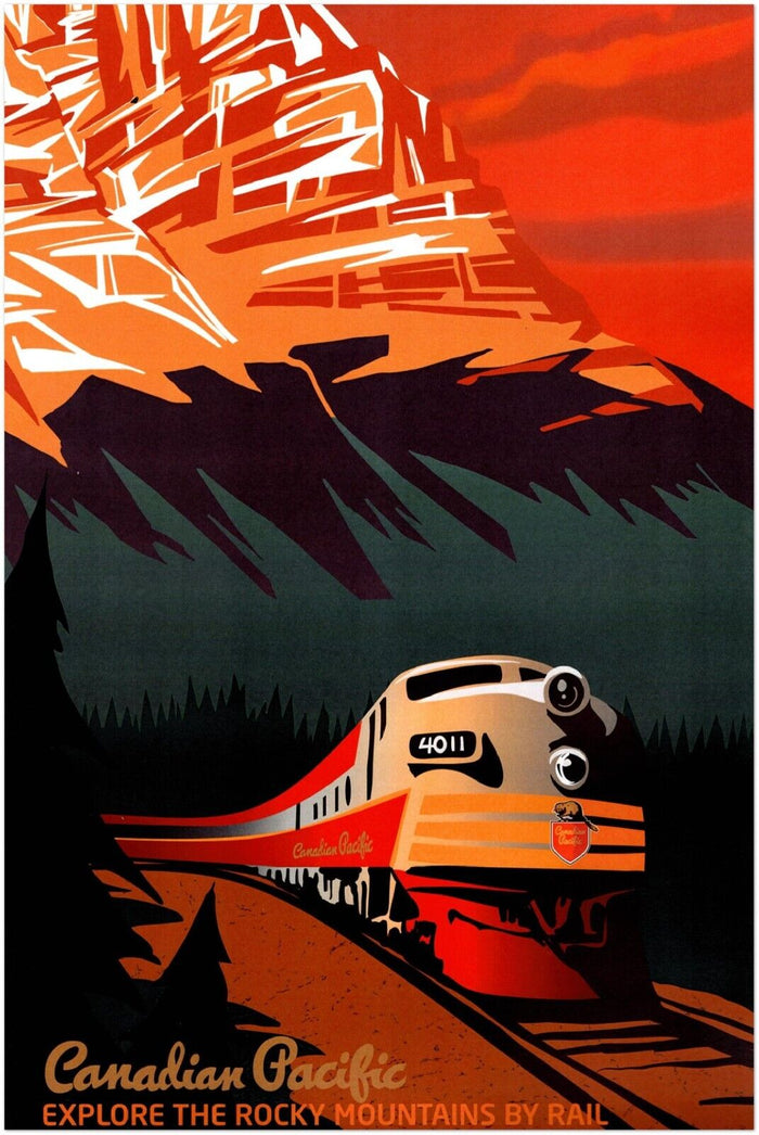 Travel Posters Canadian Pacific Railway - Vintage Travel Poster