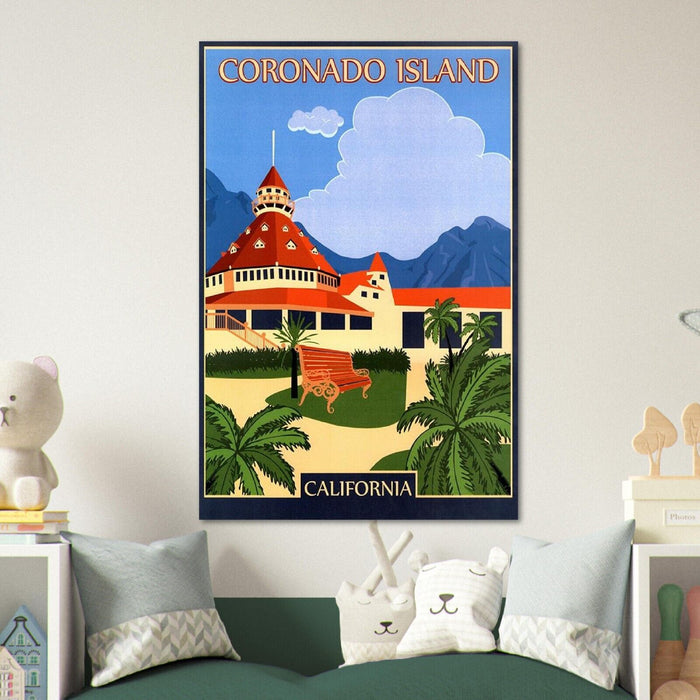 Coronado Island - California  - Vintage Travel Poster - Retro Posters