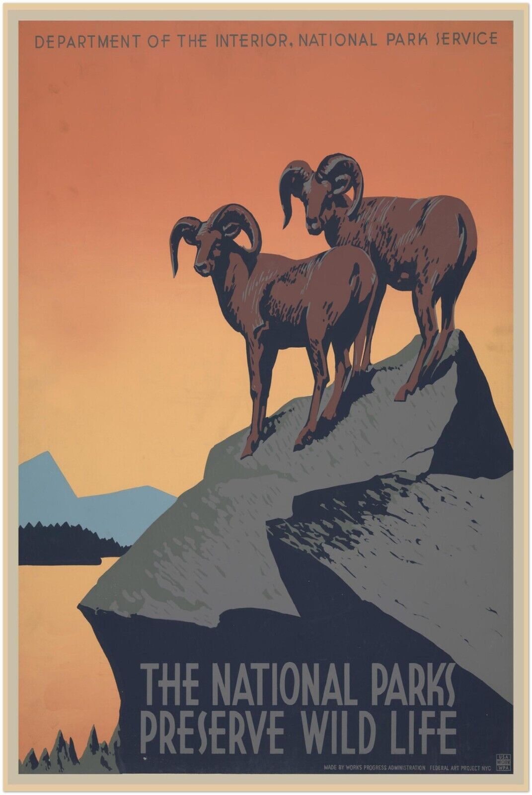 Preserve Wild Life - Vintage National Park Service Poster – Lost