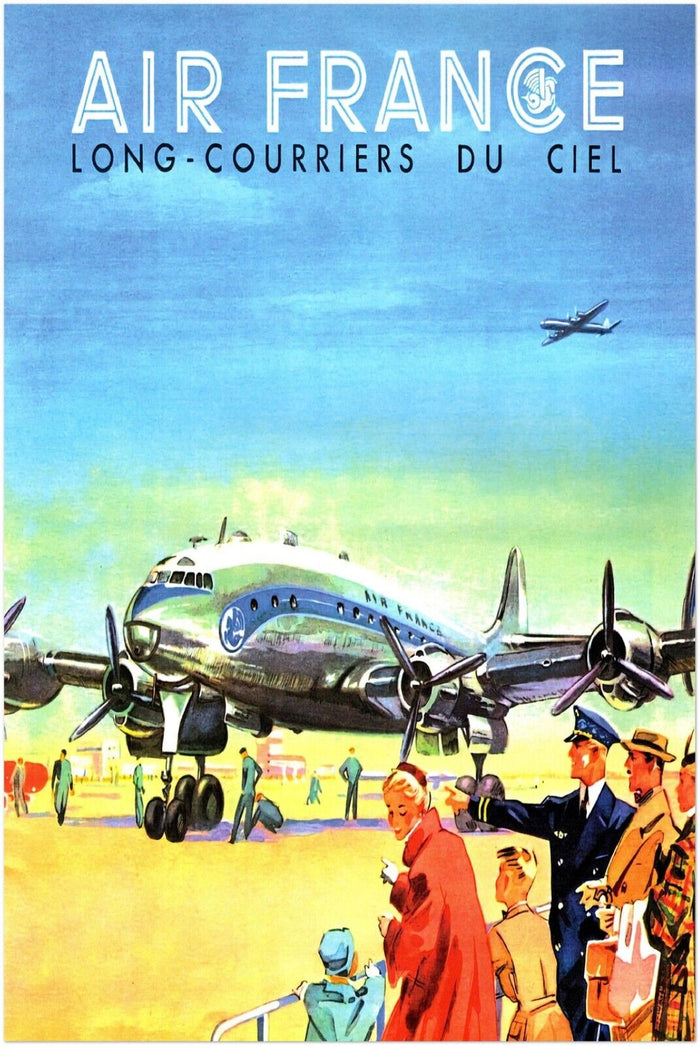 Air France - Airline Vintage Travel Poster, Retro Posters #2