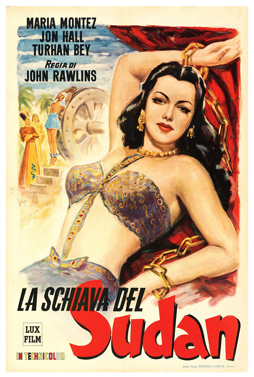 Sudan - Maria Montez - Movie Poster - 1945 - Italian Release