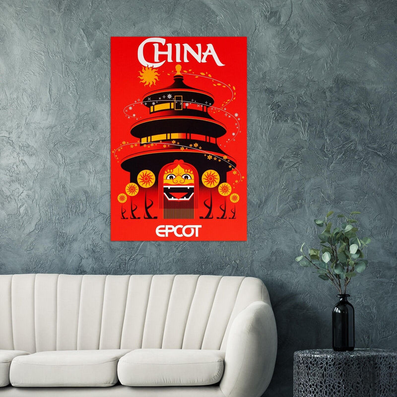 Disney Epcot Center Attraction Poster -  China - Disney World D23