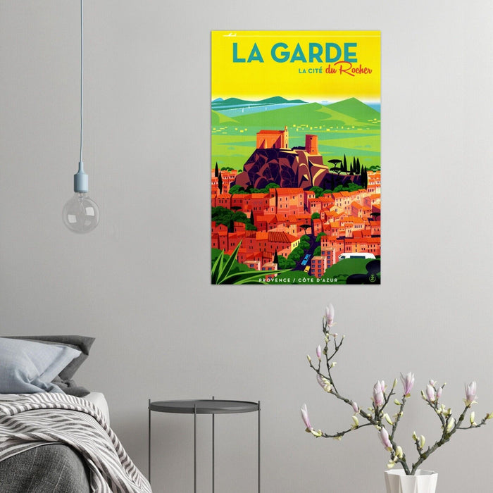 Travel Posters Le Garde - Rocher - France Vintage Travel Poster