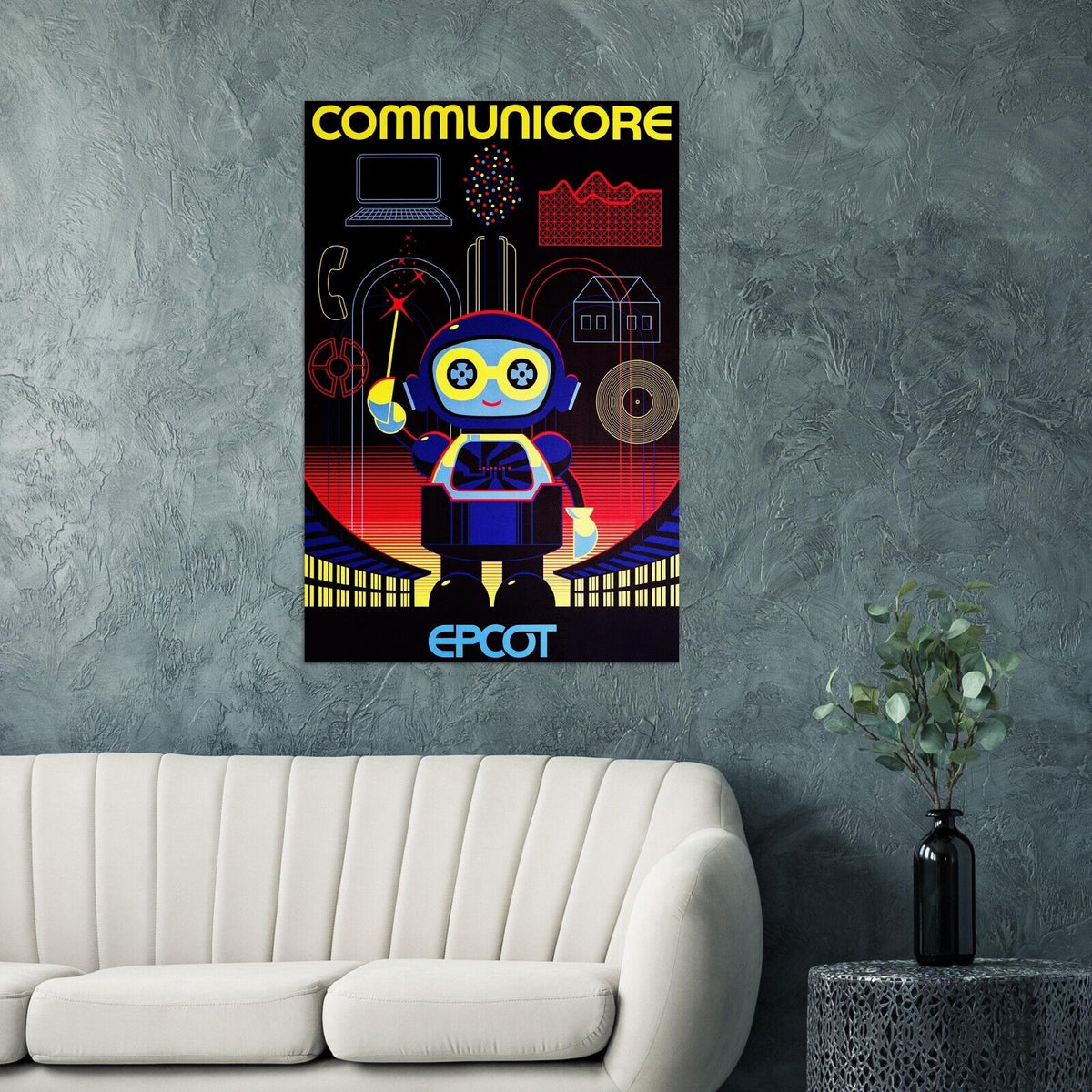 Disney Epcot Center Attraction Poster -  Communicore - Disney World D23
