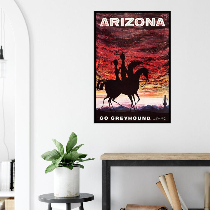 Arizona - Greyhound Bus Line - 1960s Vintage US Travel Poster