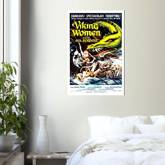 Viking Women and the Sea Serpent - Vintage Horror Movie Poster