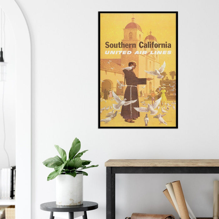 United Airlines - Southern California - 1950s Version #1 - Vintage Travel Poster