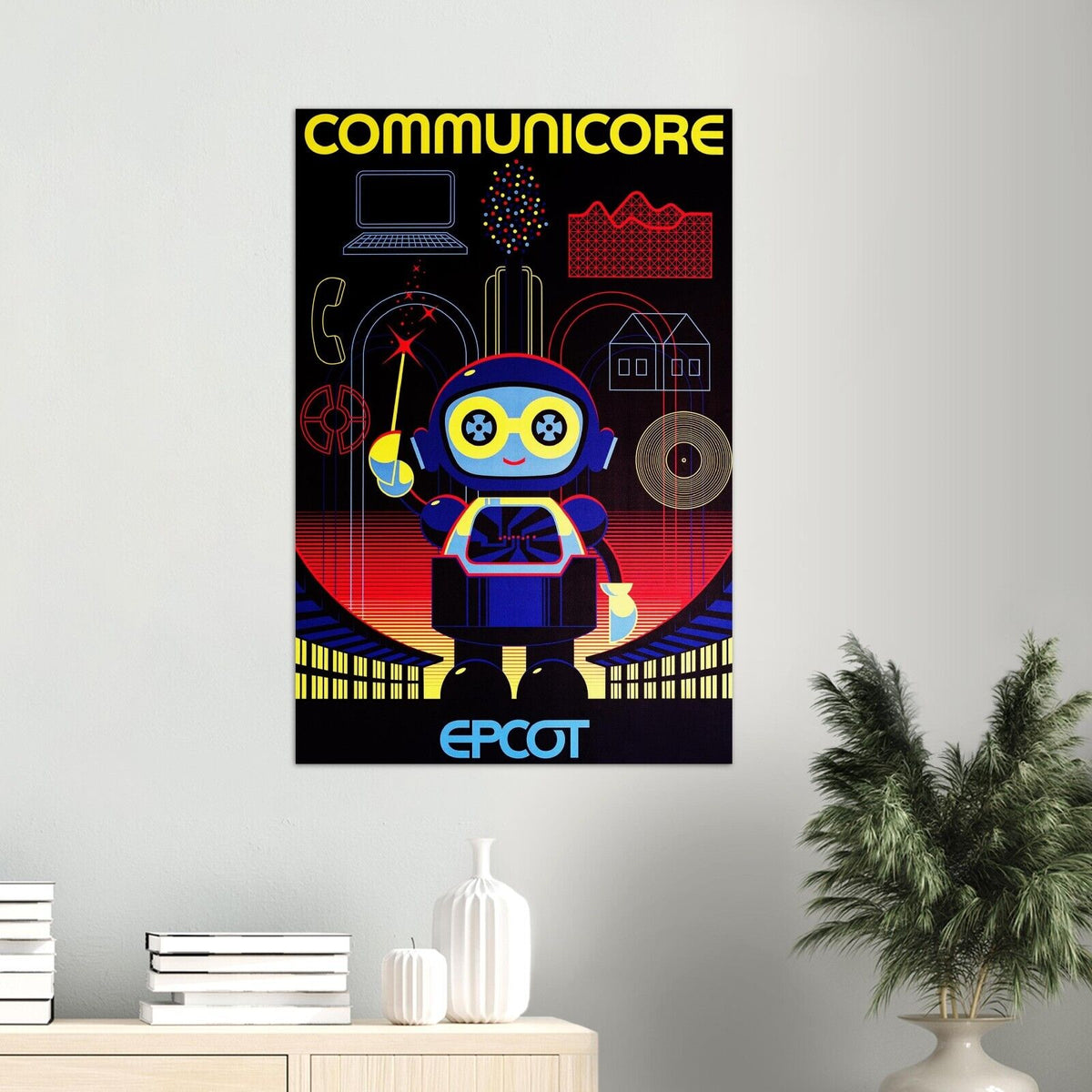 Disney Epcot Center Attraction Poster -  Communicore - Disney World D23