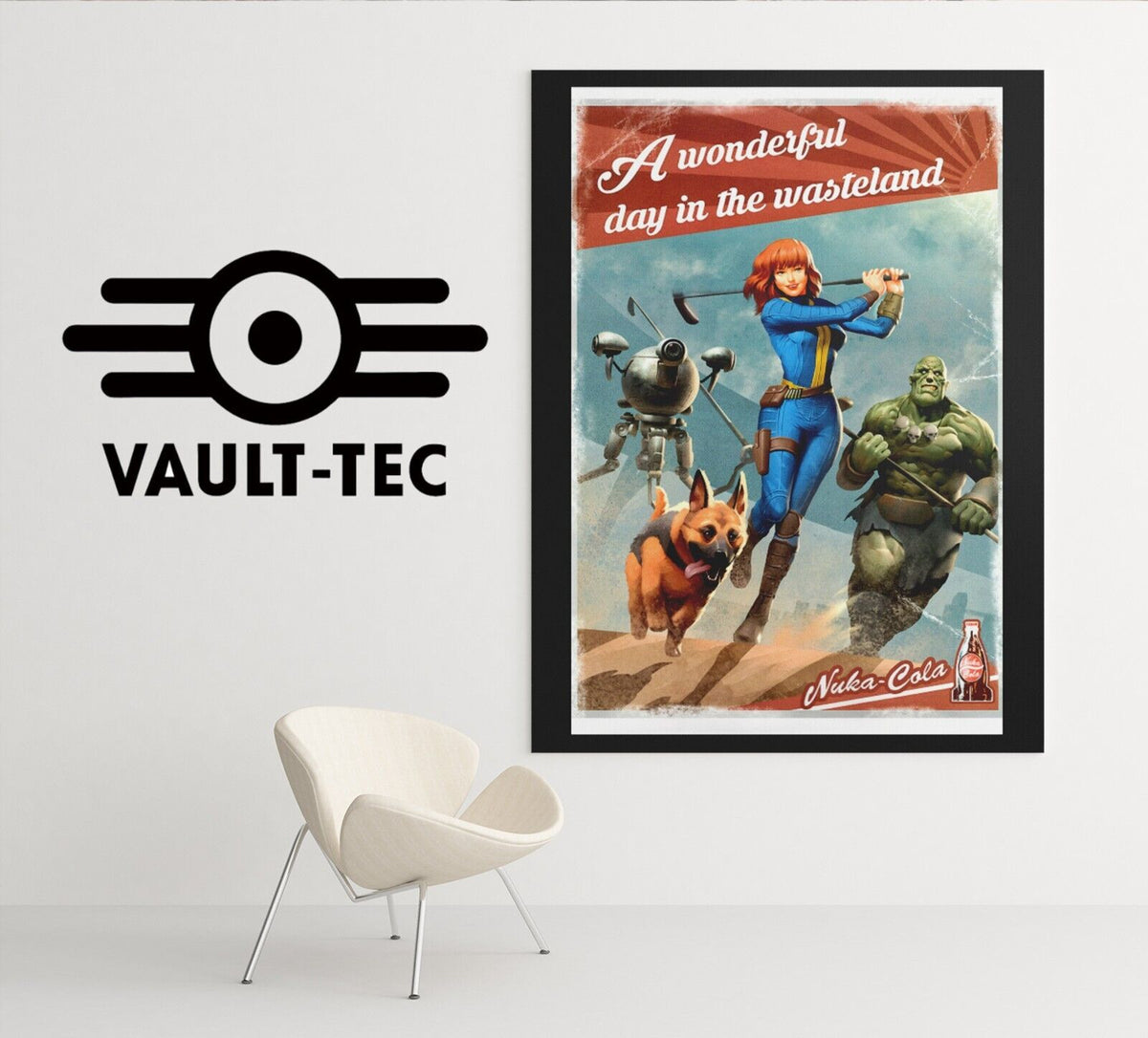 Fallout Poster Nuka Cola Wasteland Pin Up Video Game Poster Gaming Fallout