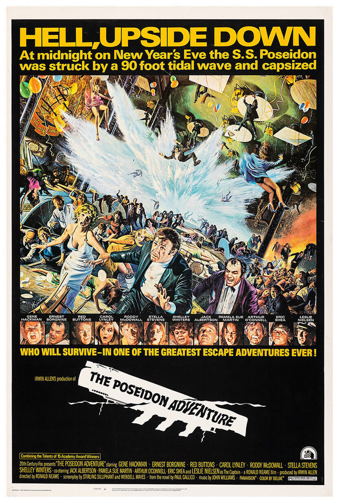 The Poseidon Adventure - Gene Hackman - Movie Poster - 1972 - US Version