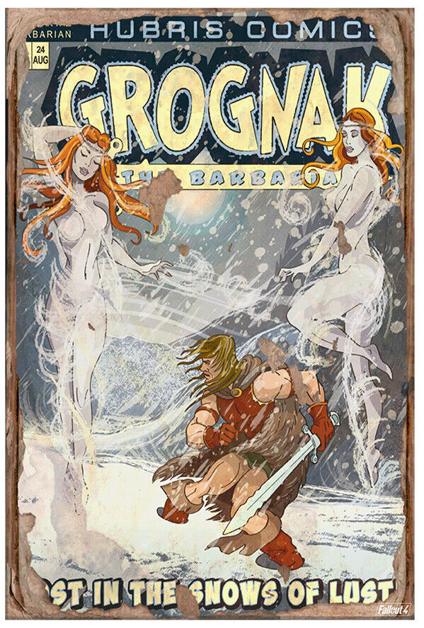 Grognak - Lost in the Snows of Lust - Fallout 4 Poster