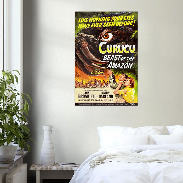 Curucu Beast of the Amazon  - Vintage Horror Movie Poster