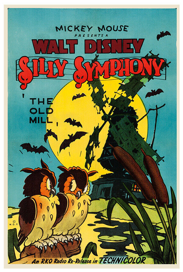 Silly Symphony - The Old Mill - Disney Classic Cartoon - 1937 - Movie Poster