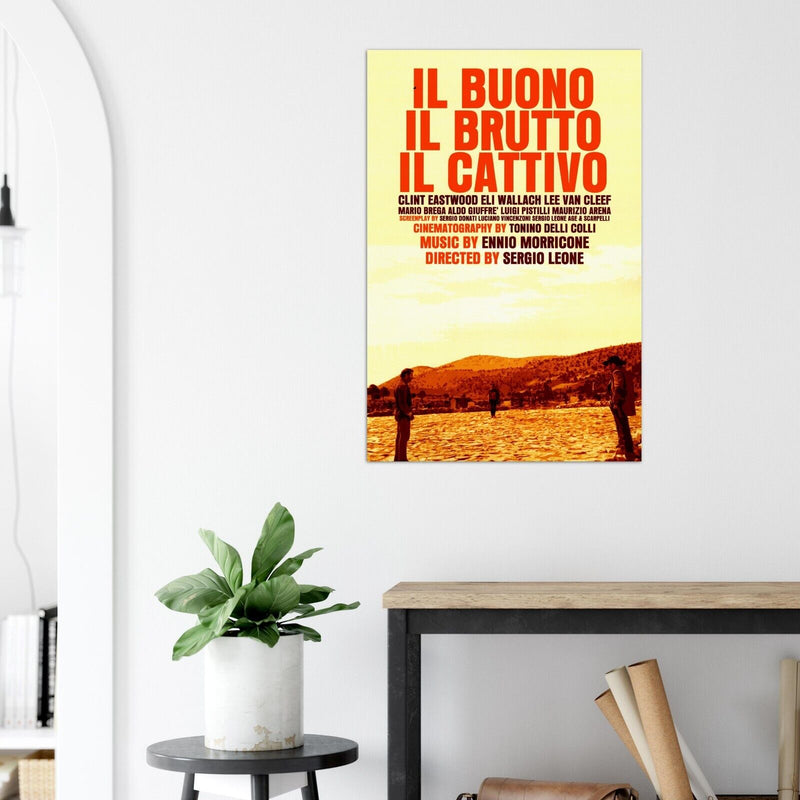 Clint Eastwood Poster The Good The Bad and The Ugly Movie Print, Italian Ver #2