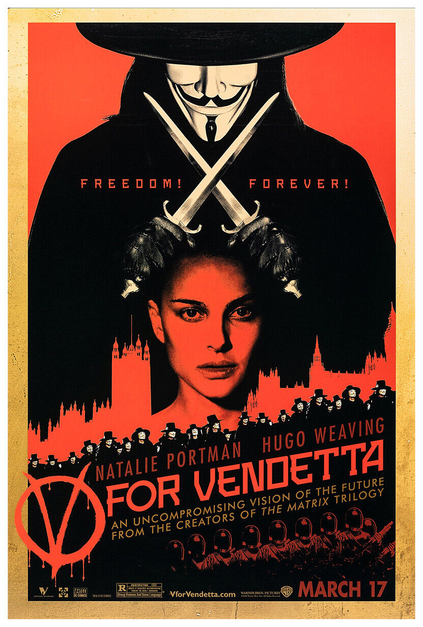 V for Vendetta  - Natalie Portman - Movie Poster - 2006 - Teaser #4