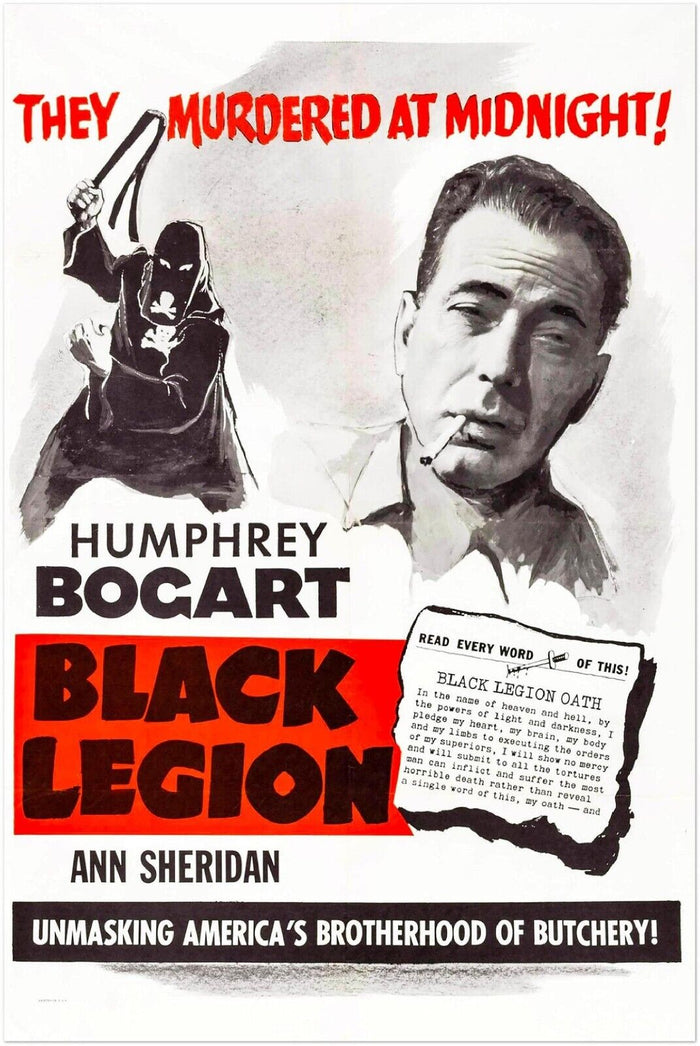 Black Legion - Vintage Movie Poster - Humphrey Bogart - Film Noir