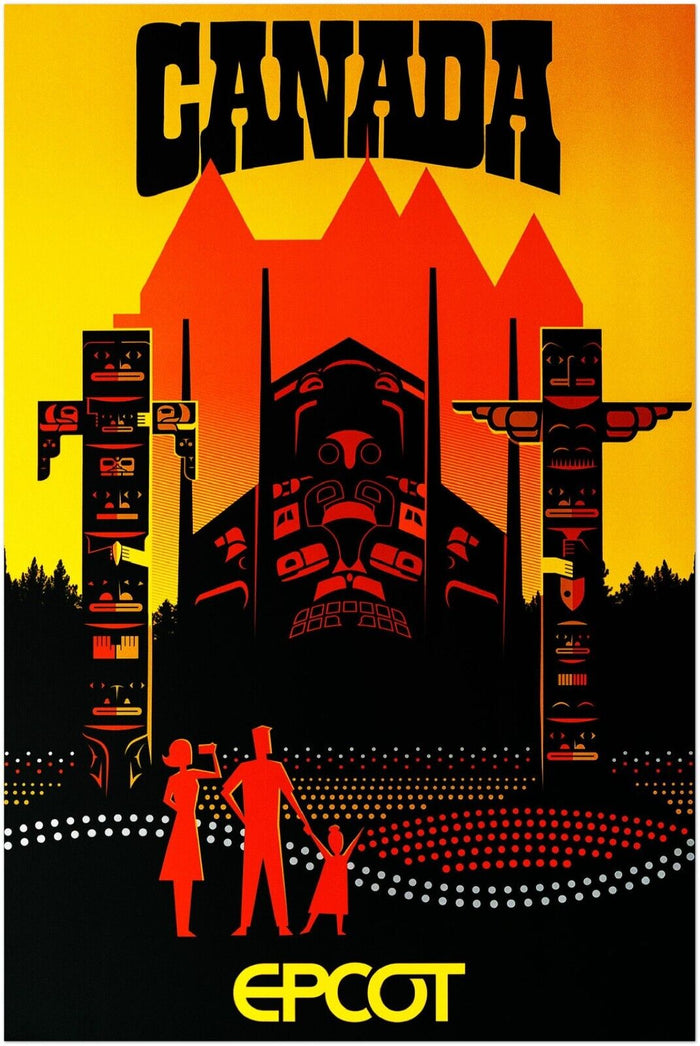 Disney Epcot Center Attraction Poster -  Canada - Disney World D23