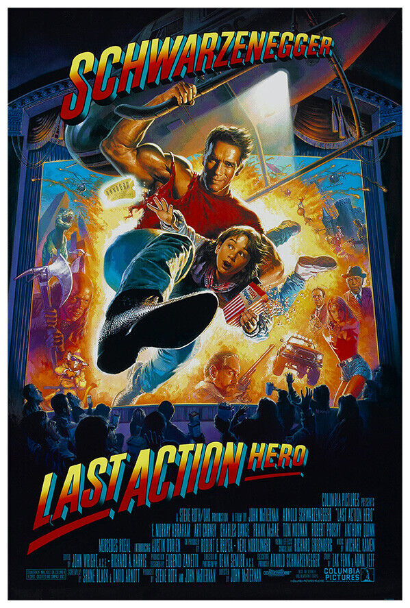 Last Action Hero - Movie Poster - Arnold Schwarzenegger - US Version