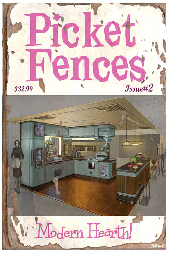 Picket Fences - Modern Hearth - Fallout 4 Poster