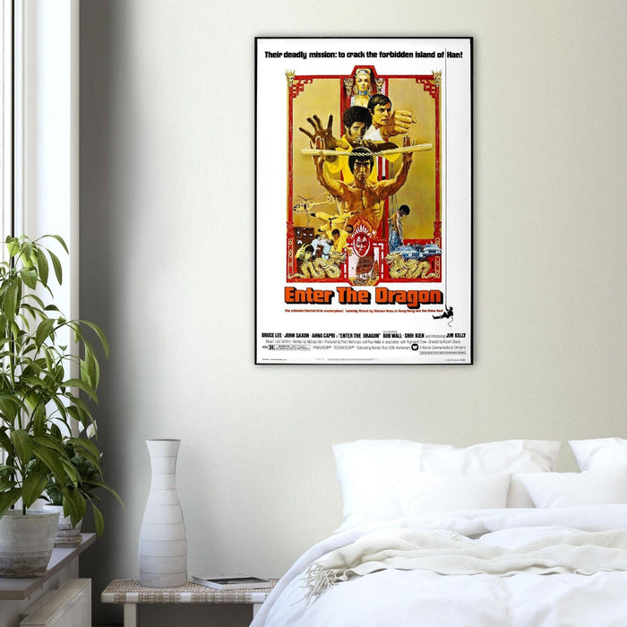 Enter the Dragon - Bruce Lee Movie Poster - US Release Version