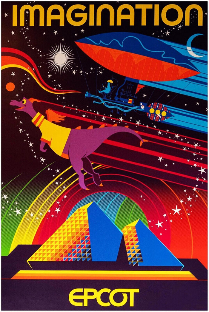 Disney Epcot Center Attraction Poster - Imagination - Disney World D23