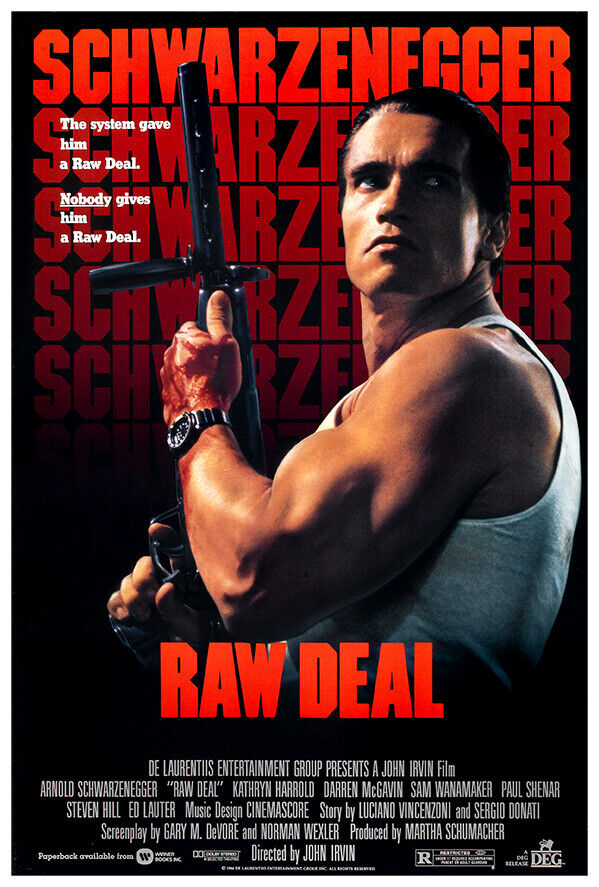 Raw Deal - Movie Poster - Arnold Schwarzenegger - US Version
