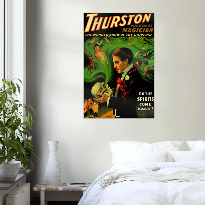 Vintage Magician Poster – Thurston #6 – Magic themed Wall Art Print