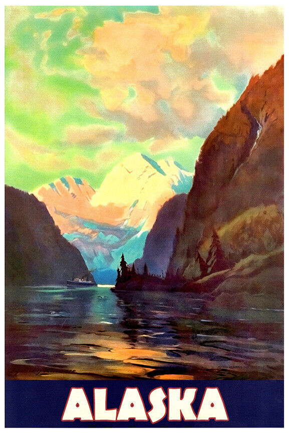 Alaska - Vintage Travel Poster