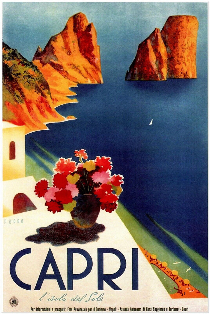 Capri - Italy - Vintage Travel Poster