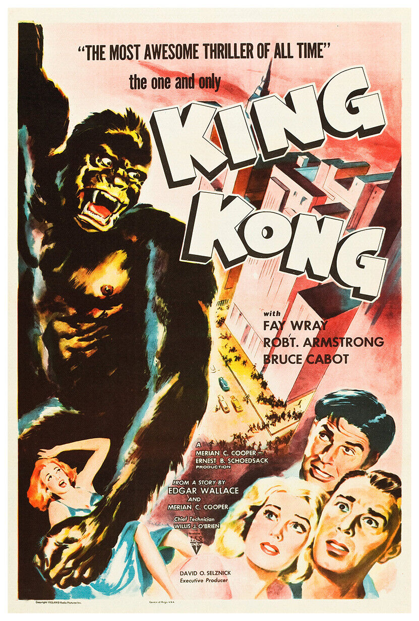 King Kong - Movie Poster - 1956 - US version - Re-Release