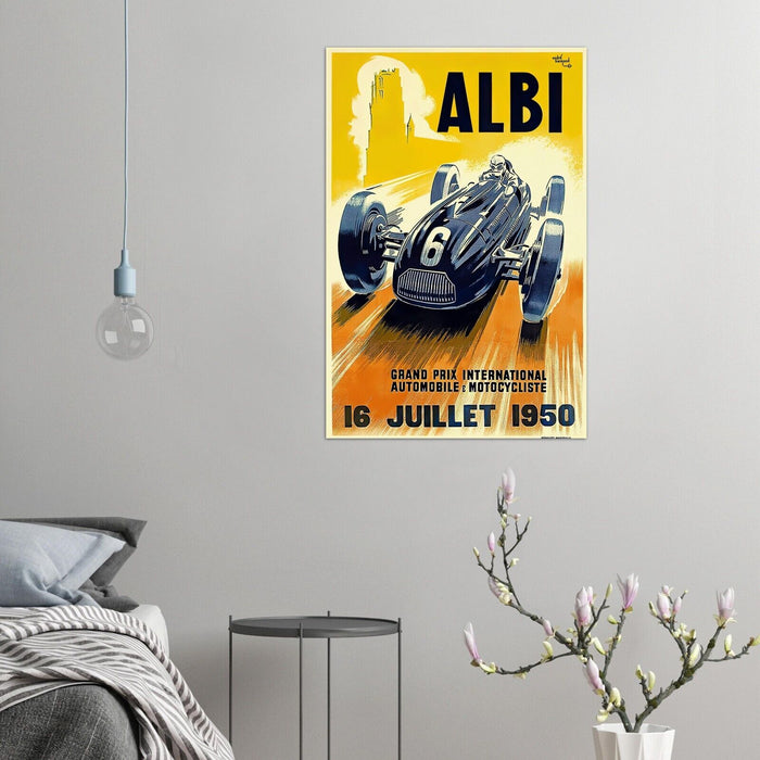 Albi Grand Prix 1950 - Vintage Auto Racing Poster