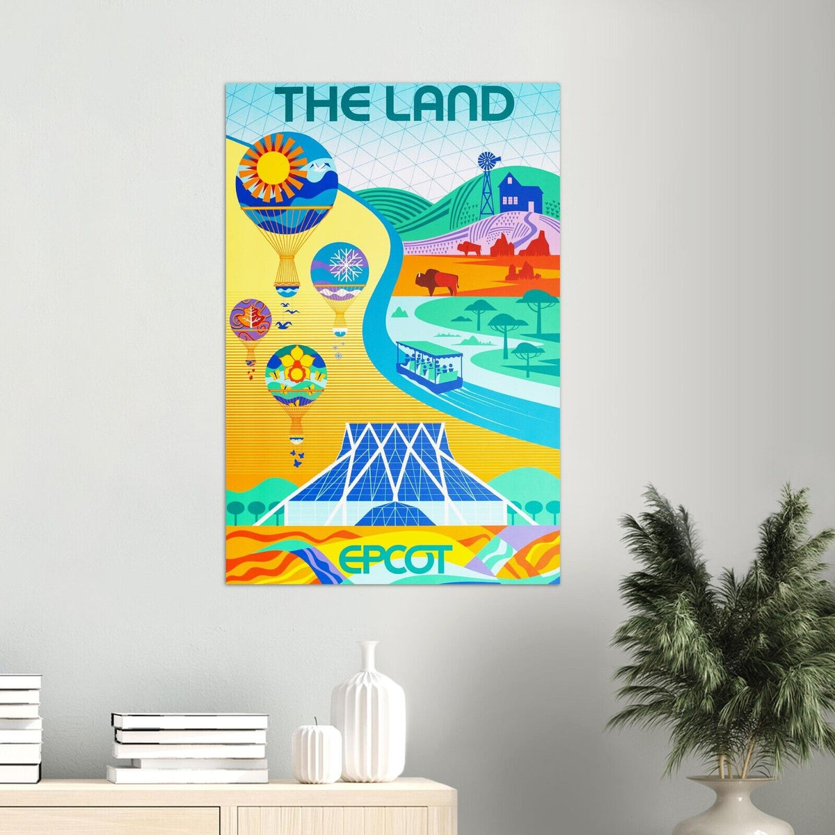 Disney Epcot Center Attraction Poster - The Land - Disney World D23