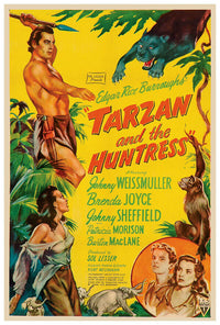 Tarzan and the Huntress - Johnny Weissmuller - Classic Movie Poster