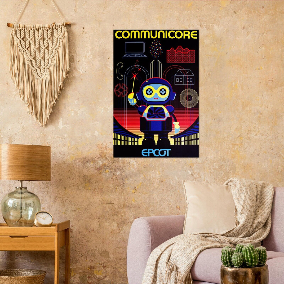 Disney Epcot Center Attraction Poster -  Communicore - Disney World D23