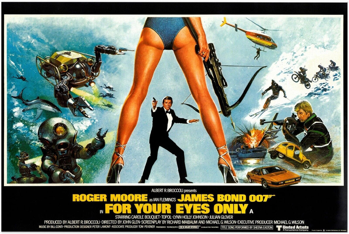 For your Eyes Only - James Bond 007 Movie Poster - Roger Moore - US Version