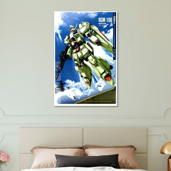 Heavy-Gun RGM-109 - Gundam Mechanical Poster - Japanese Anime Poster