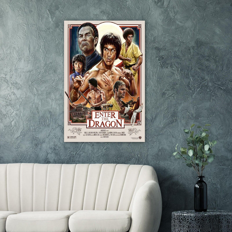 Enter the Dragon - Bruce Lee Movie Poster - Alternate Version