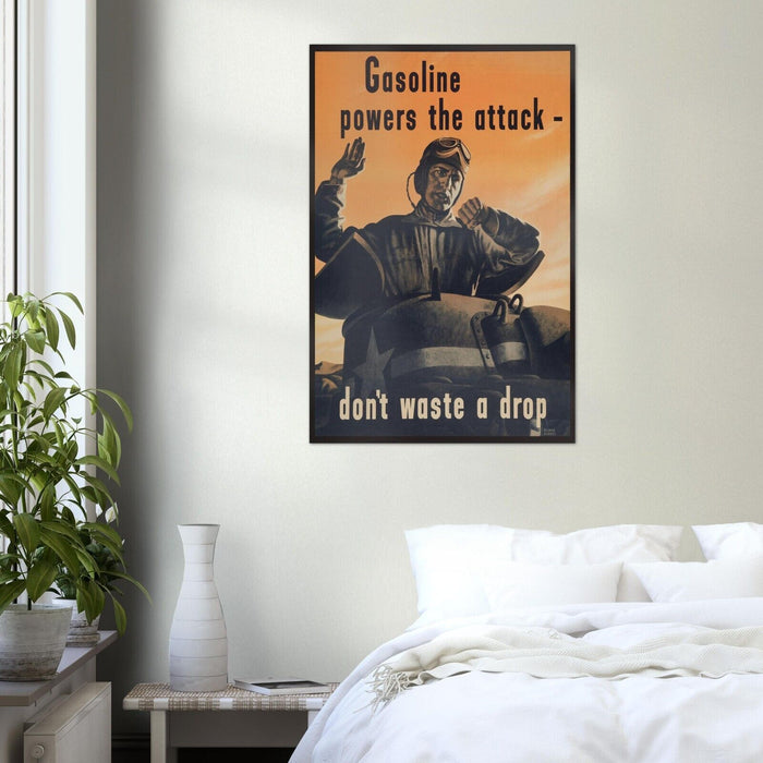 Tank - Gasoline - World War 2 Poster - WW2 Vintage Poster