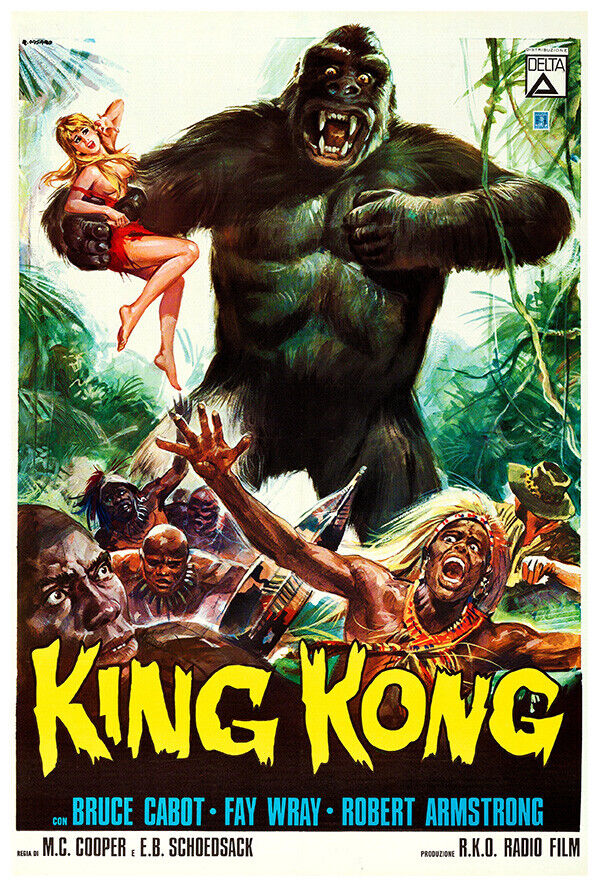 King Kong - 1933 - Brazilian Release Version - Vintage Classic Movie Poster