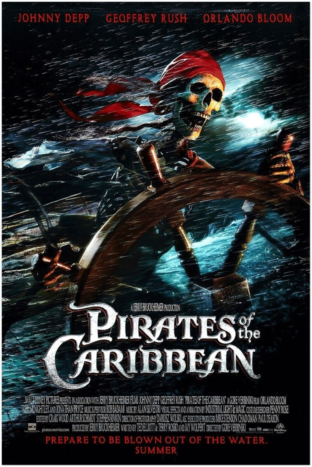 Pirates of the Caribbean - 2003 - Original Teaser Movie Poster #1