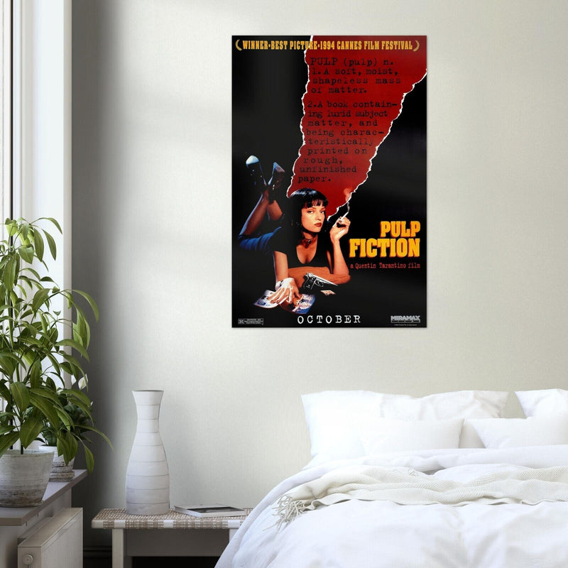 Pulp Fiction Movie Poster - Quentin Tarantino - Teaser US Version