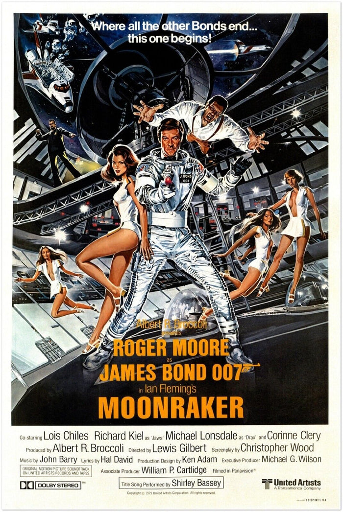 Moonraker- James Bond 007 Movie Poster - Roger Moore - US Version #1