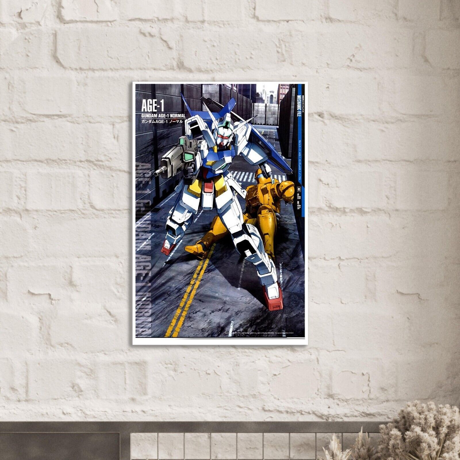 Gundam Age 1 - Gundam Mechanical Poster - Japanese Anime Poster