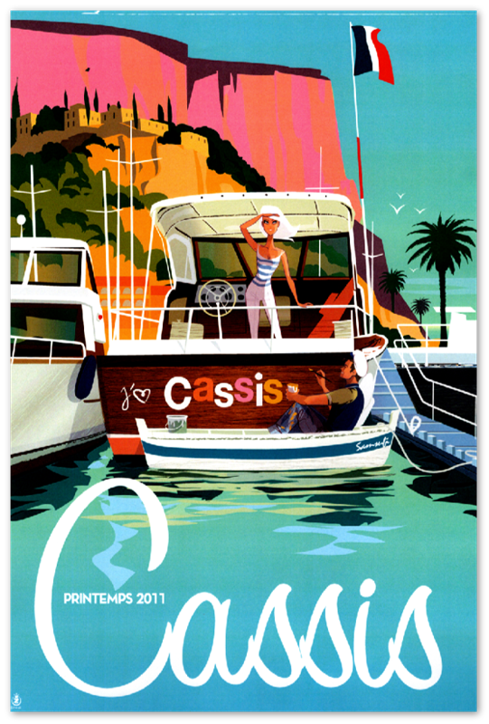 Cassis - France - Vintage Travel Poster